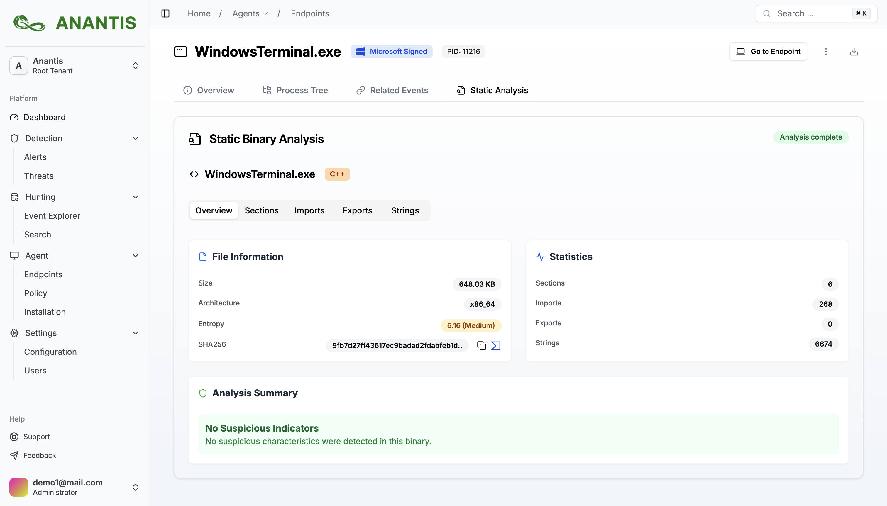 Anantis Interface