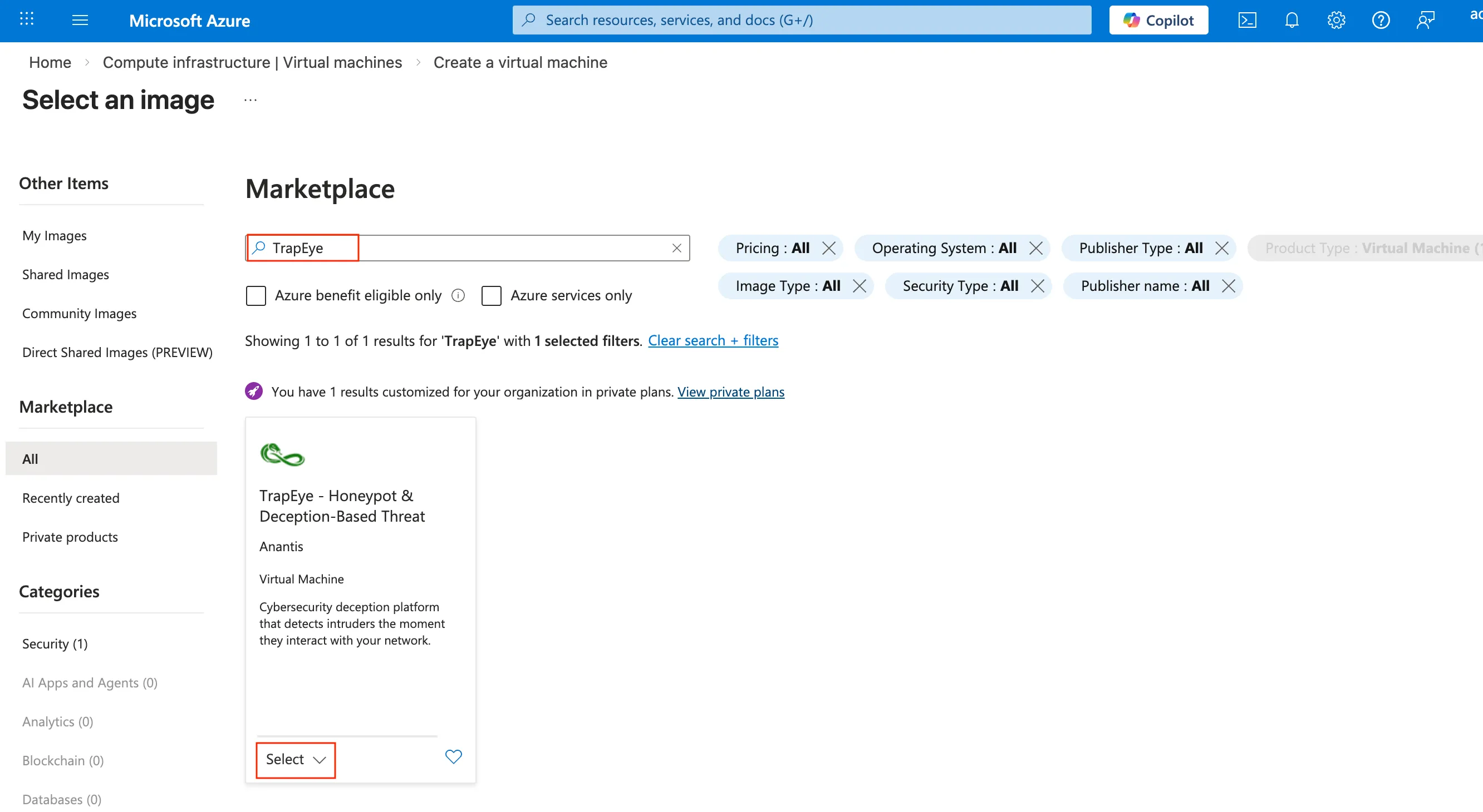 Select TrapEye Image